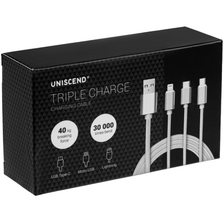Uniscend Кабели Артикул 22006.30 Кабель Triple Charge в футляре на складе 6193 шт по цене 649 ₽