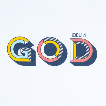 CoolColor Футболки Артикул 71907.60 Футболка женская «Новый GOD», белая на складе 93 шт по цене 1&nbsp;280 ₽